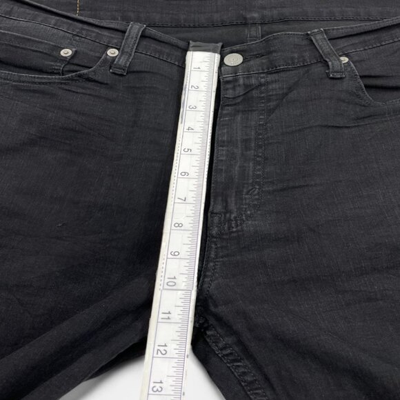 Levi's 514 Men's Straight Leg Black Denim Jeans Mid-Rise Classic Fit 38x32 - Picture 10 of 15